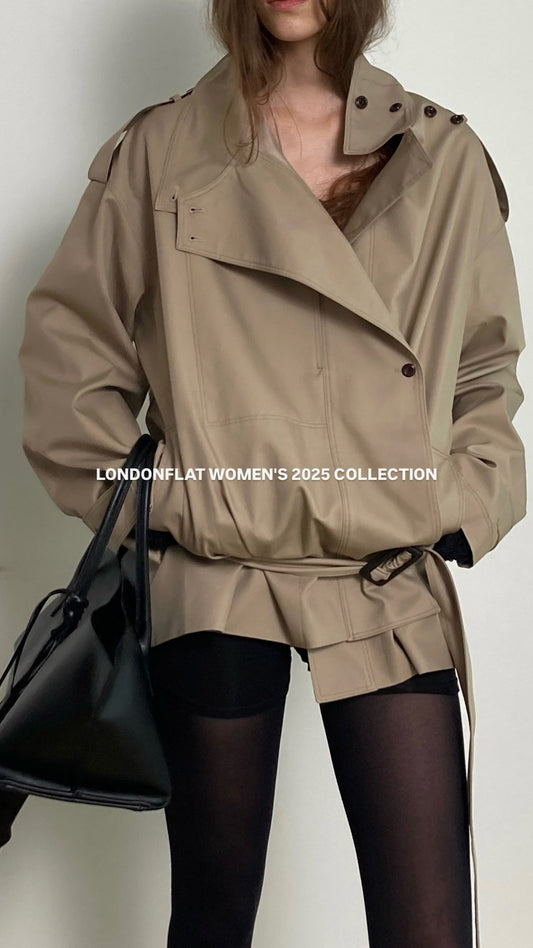 런던플랏 맥 하프 트렌치 코트