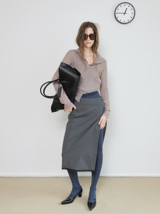 런던플랏 사이드오픈 스커트