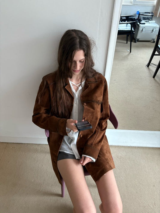 런던플랏 나파 스웨이드 자켓