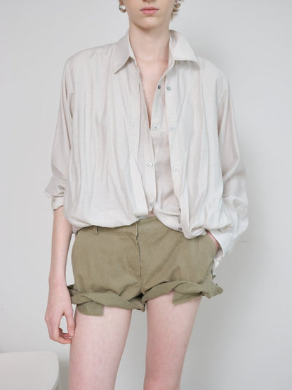 LONDONFLAT Ribbon Tie Blouse