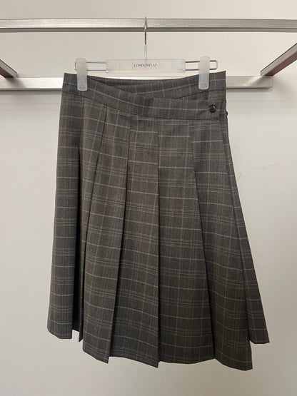 LONDONFLAT Check Pleated Skirt