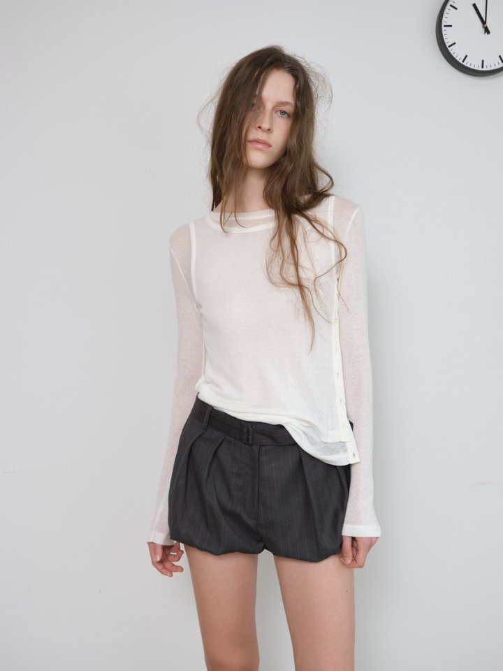 LONDONFLAT Double Button T-shirt