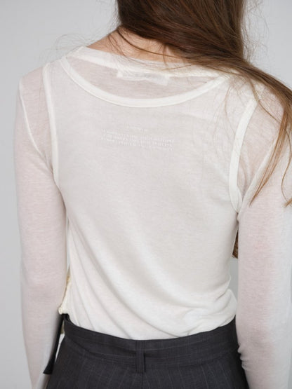 LONDONFLAT Double Button T-shirt