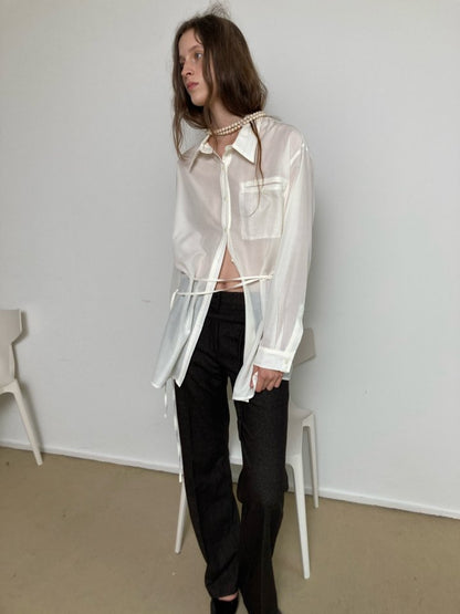 LONDONFLAT Silk Pocket Shirt