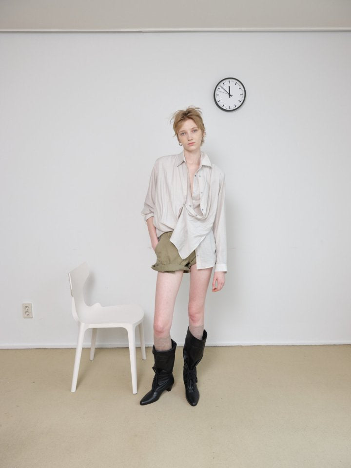 LONDONFLAT Ribbon Tie Blouse