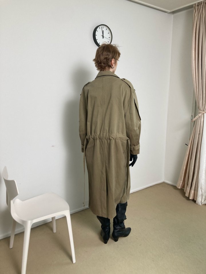 런던플랏 다잉 트렌치 코트
